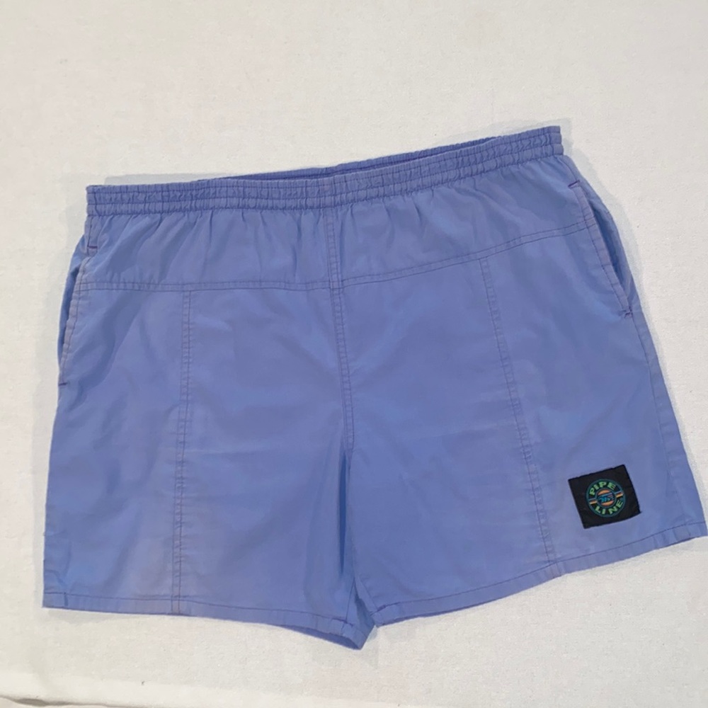 Pipeline men’s vintage blue swim trunks size large